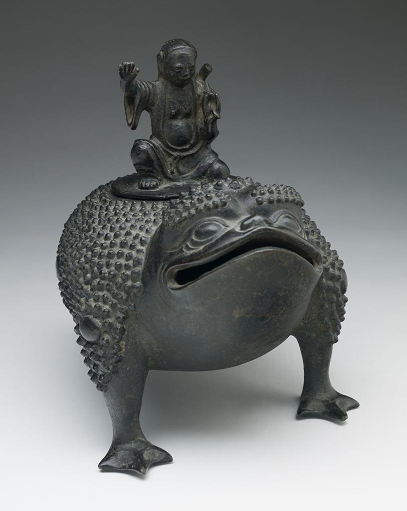 Chinese Art - Chinese Bronze Censer of Liu Hai and a Three-Legged Toad, Ming Dynasty, 16th/17th Century