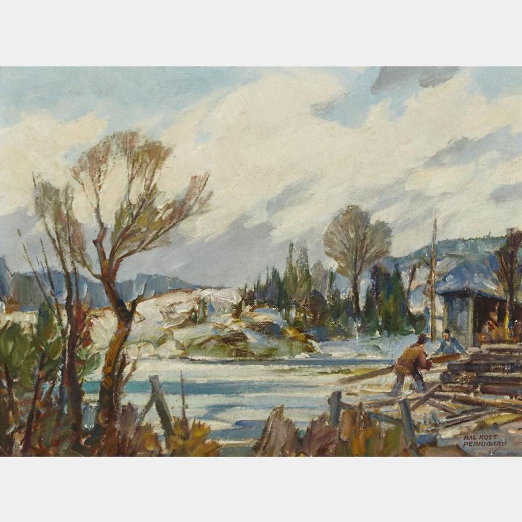 Hal Ross Perrigard (1891-1960) - Melting Snow - Near Sherbrooke., Que.