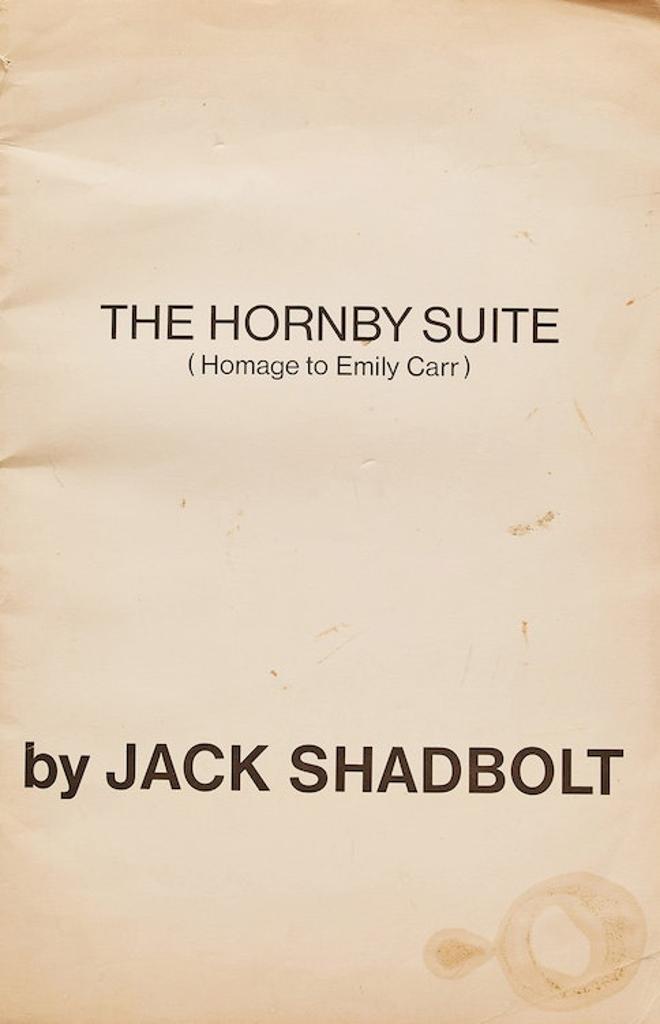 Jack Leaonard Shadbolt (1909-1998) - Hornby Suite (Homage to Emily Carr) (partial)
