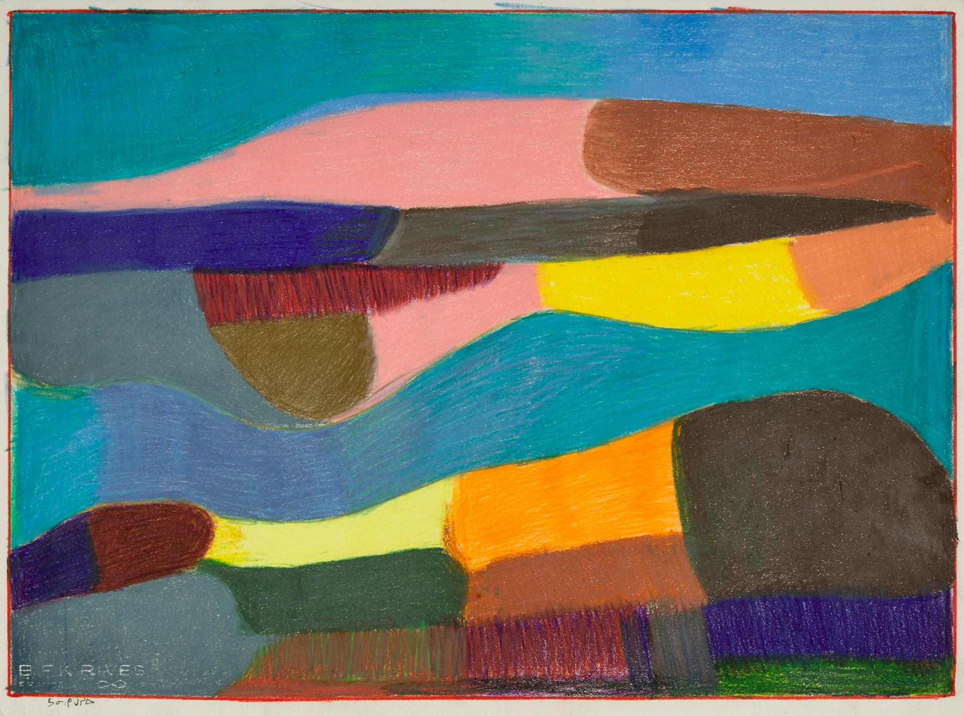 Janet Kigusiuq (1926-2005) - Untitled (Arctic Landscape)
