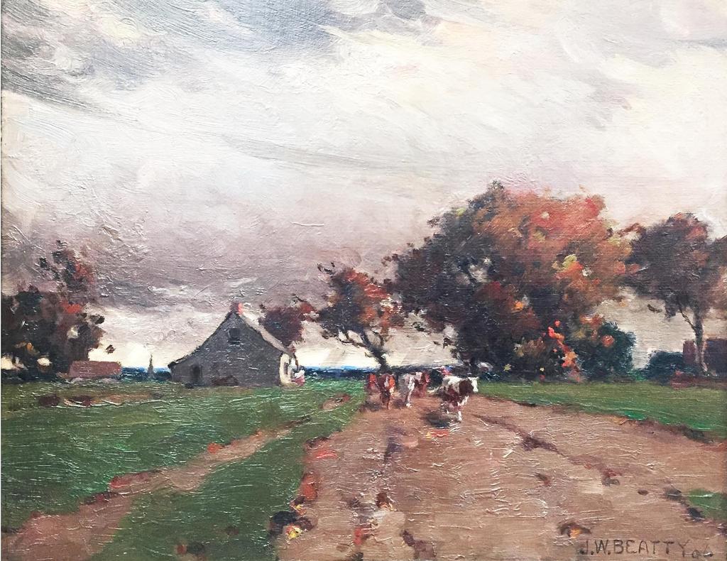 John William (J.W.) Beatty (1869-1941) - Farm scene