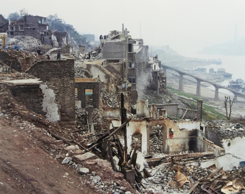 Edward Burtynsky (1955) - Three Gorges Dam Project, Wan Zhou #2, Yangtze River, China 2002