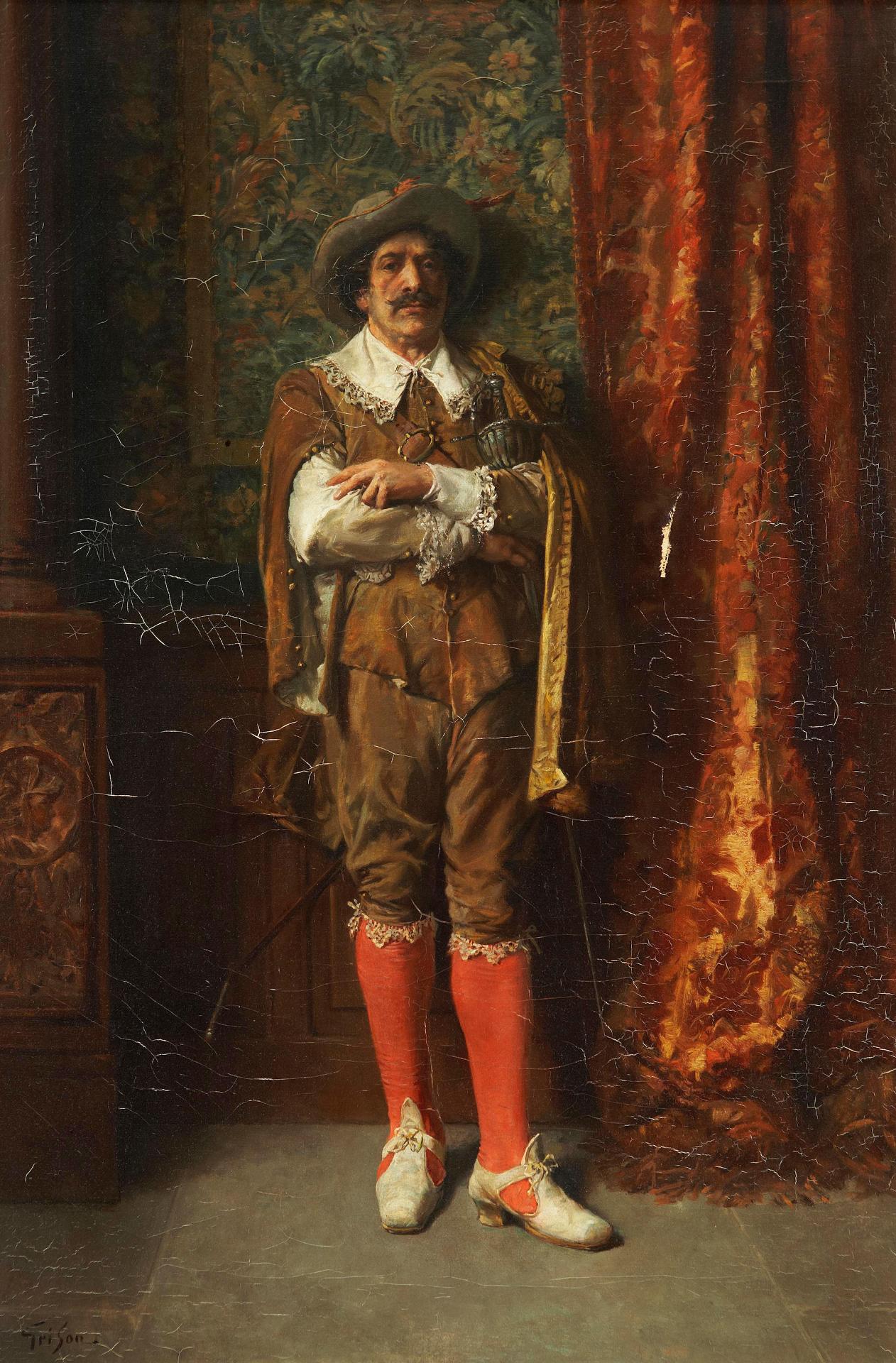 François Adolphe Grison (1845-1914) - Cavalier, The time of Louis XIII