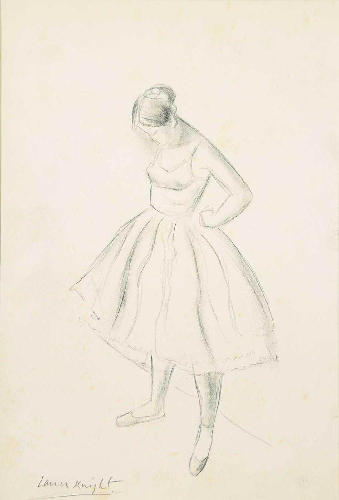 Dame Laura Knight (1877-1970) - Untitled - Preparing to Dance