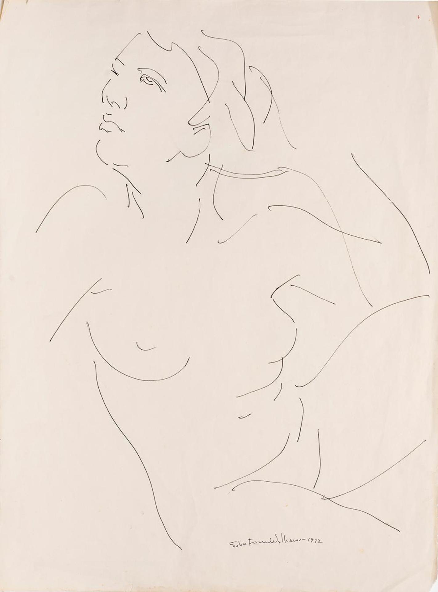 John Francis Williams - Untitled - Model Looking Up