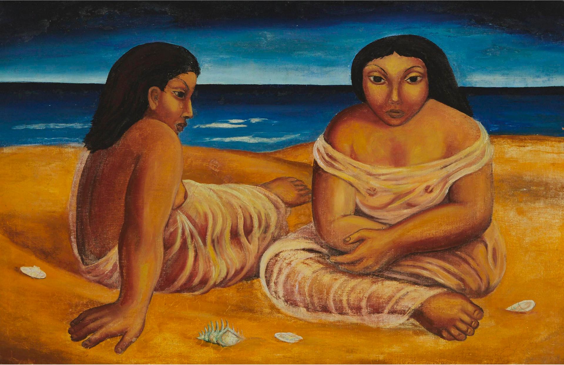 Studio of Mario Carreño - Two Women On A Beach, Ca. 1940