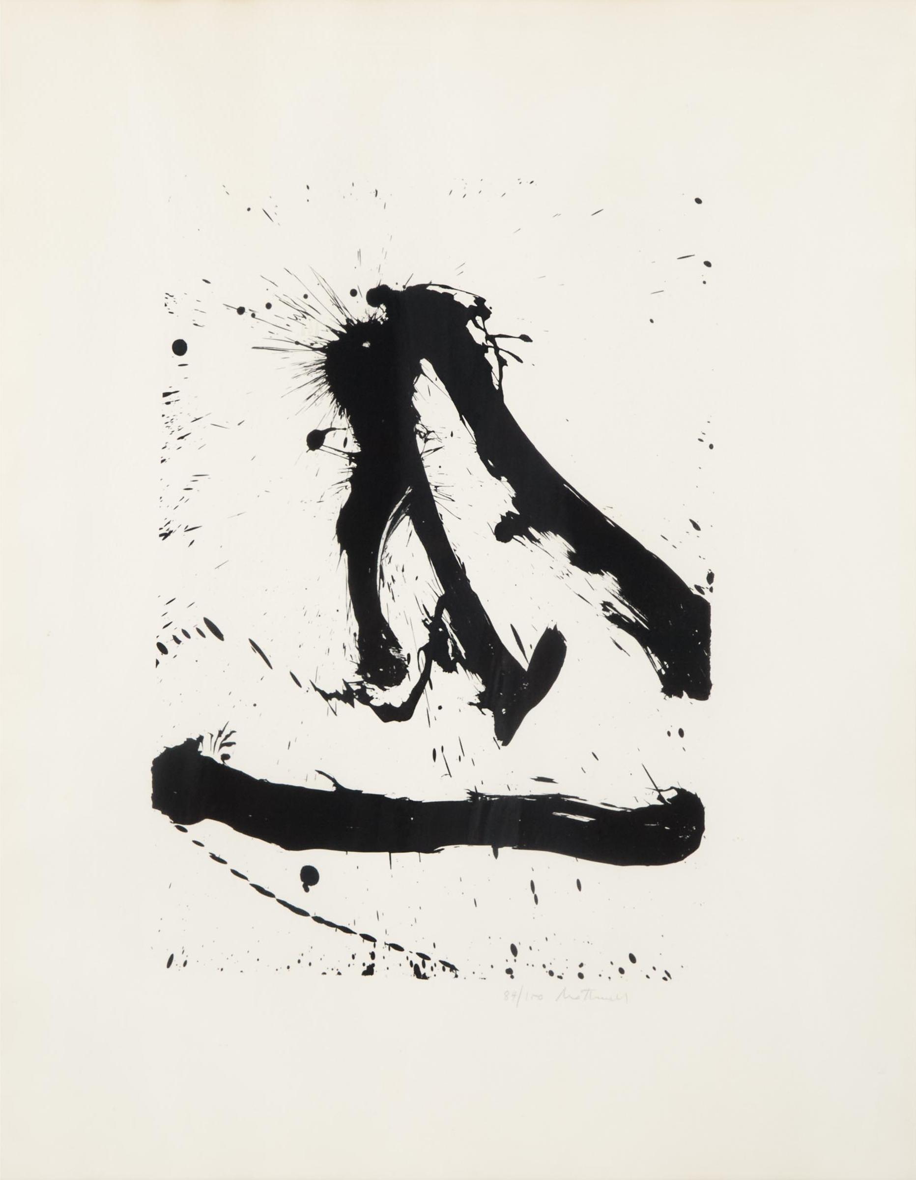 Robert Motherwell (1915-1991) - Untitled, From Beside The Sea, 1966 [b. 29]
