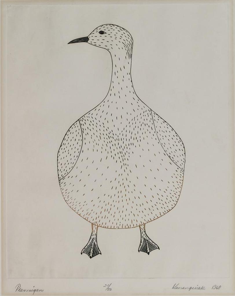 Kananginak Pootoogook (1935-2010) - Spring Bird; Kopanuuak; Ptarmigan