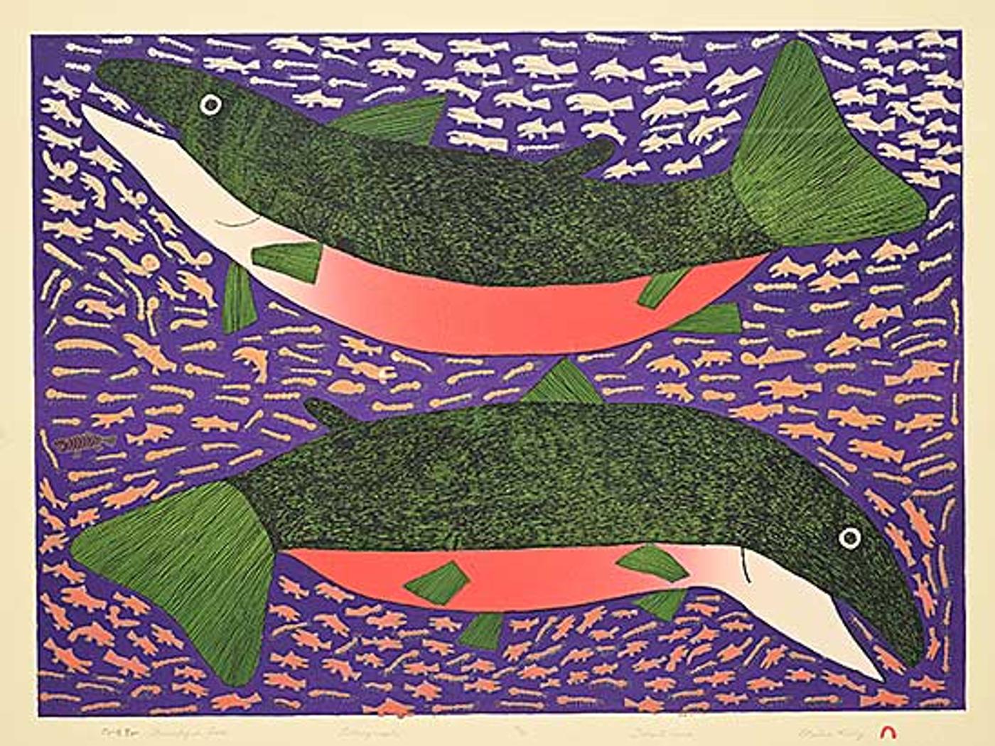 Meelia Kelly (1940-2006) - Bountiful Sea #17/50