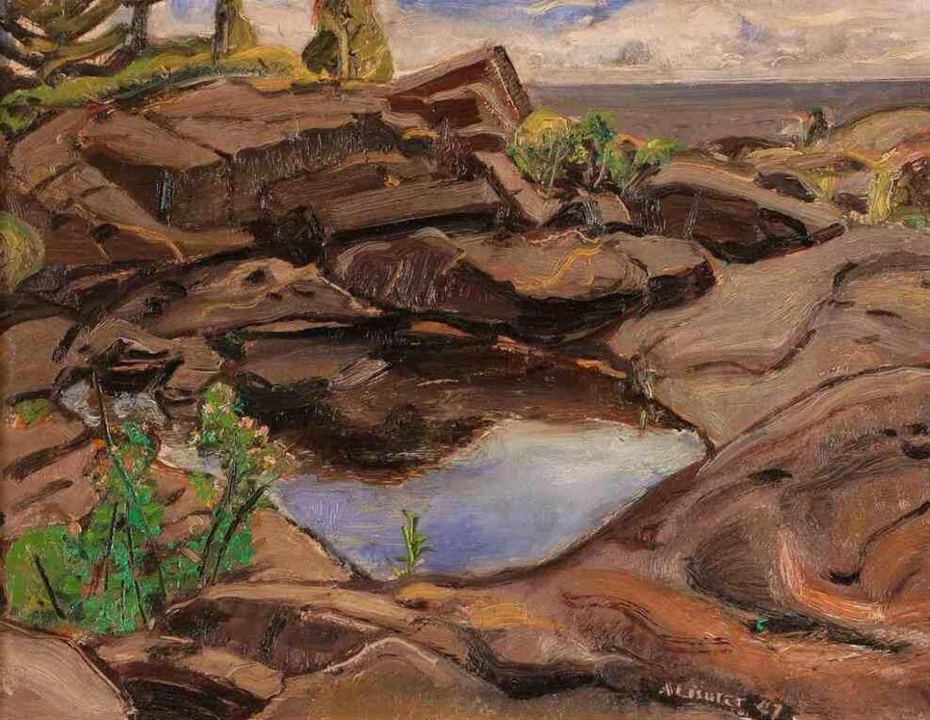 Arthur Lismer (1885-1969) - The Rock Pool, Georgian Bay; 1947