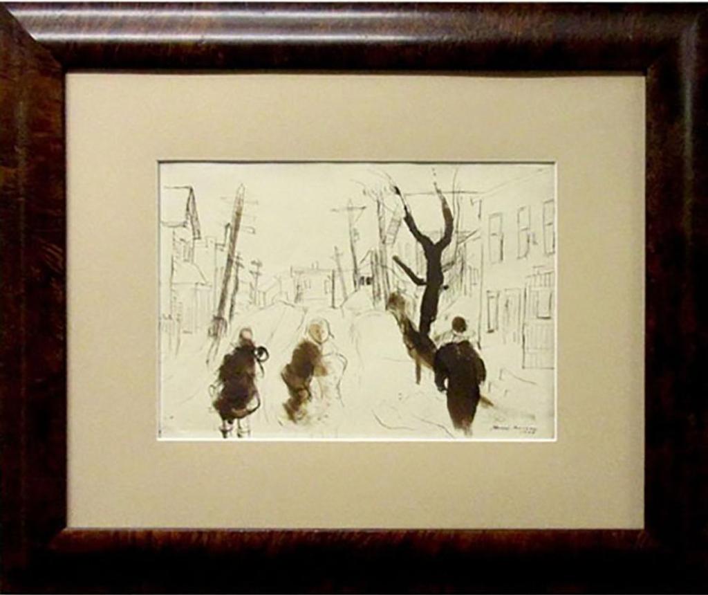 Henri Leopold Masson (1907-1996) - Street Scene In Winter