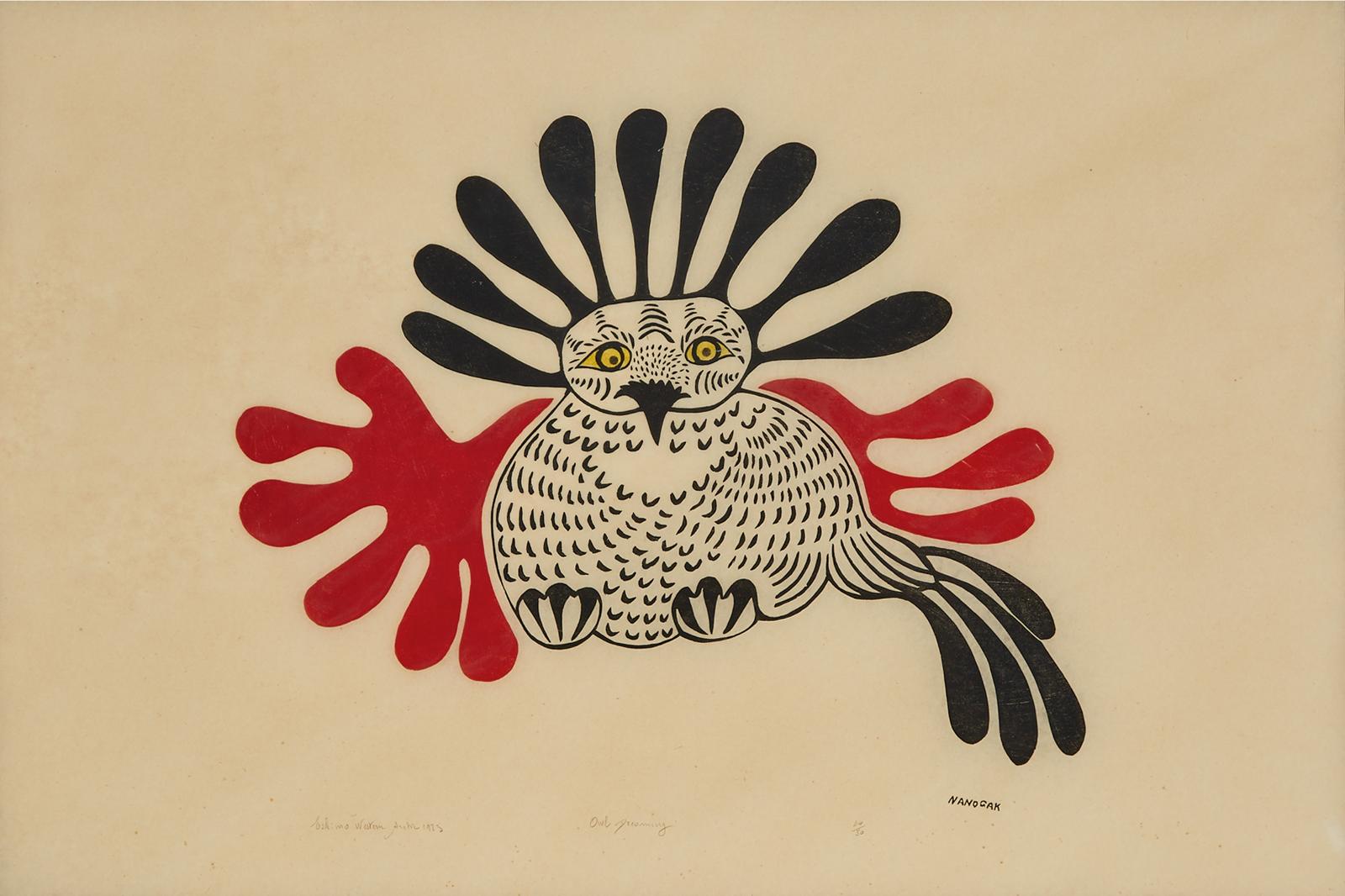 Agnes Nanogak (1925-2001) - Owl Dreaming