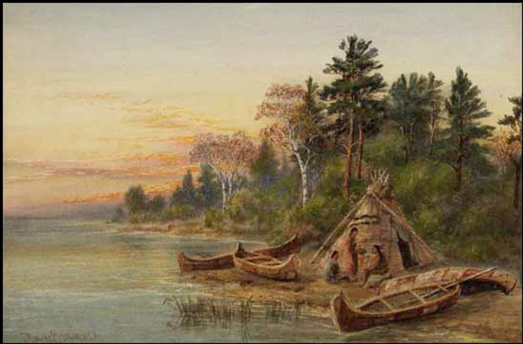 Thomas Mower Martin (1838-1934) - Shores of Lake Huron