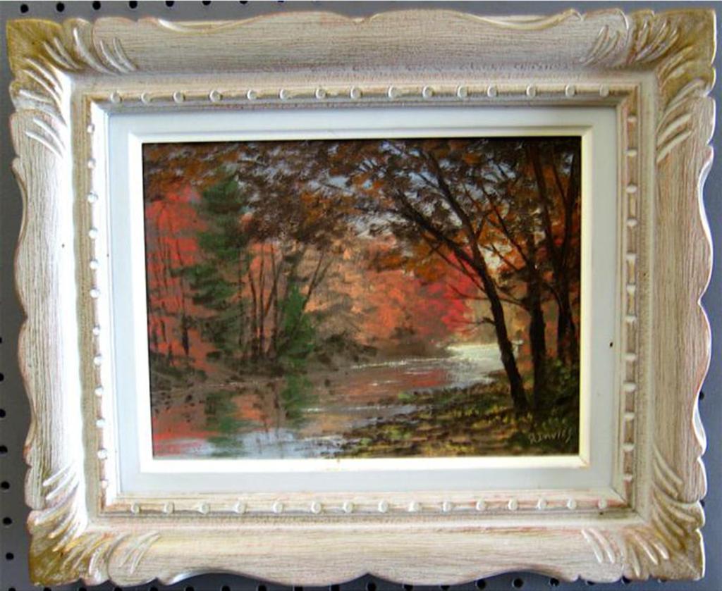 Ronald (Ron) Davies (1932-1982) - Autumn River Study