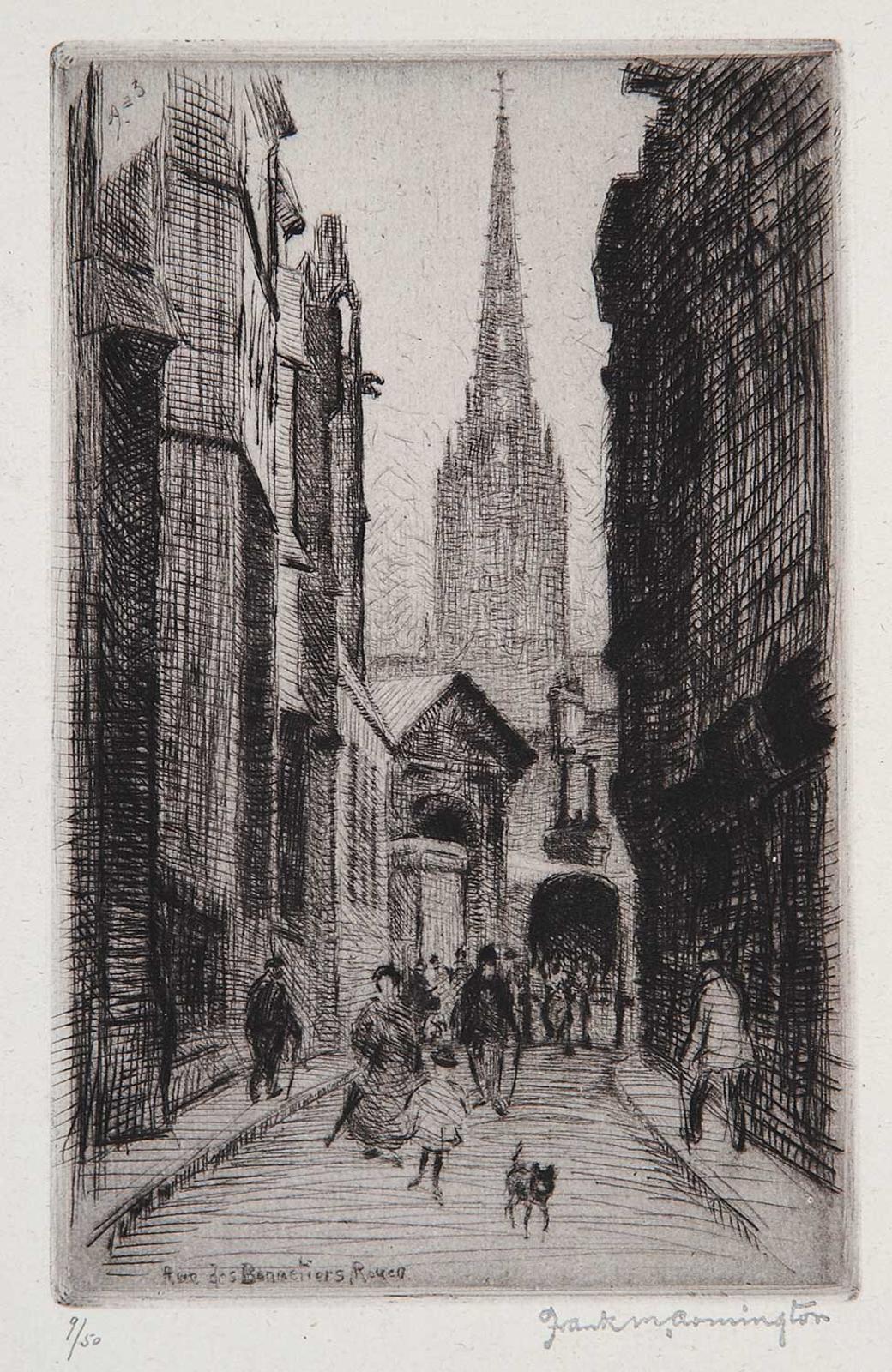 Franklin Milton Armington (1876-1941) - Rue des Bonnetiers, Rouen  #9/50