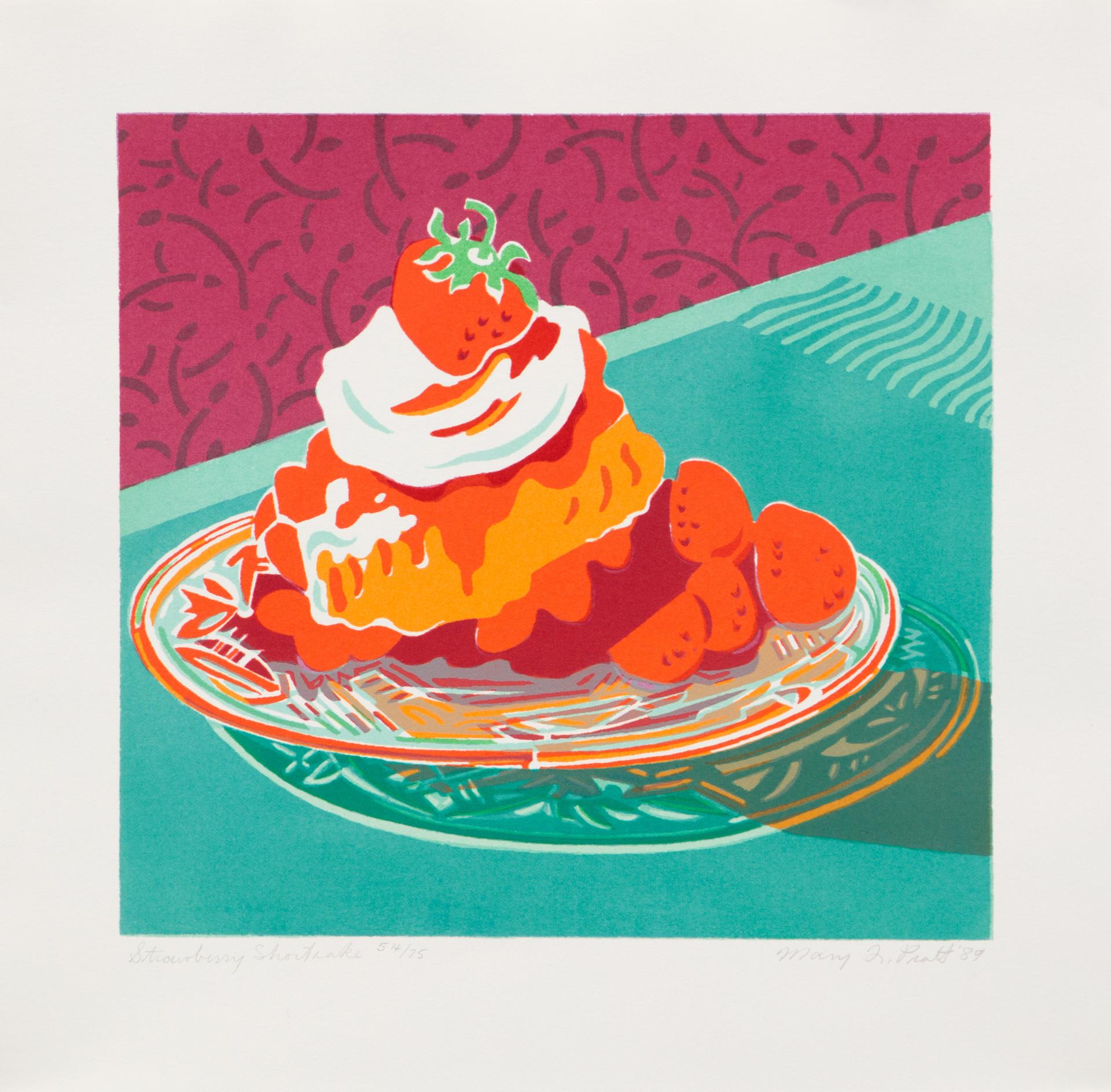 Mary Frances West Pratt (1935-2018) - Strawberry Shortcake (lithographie/lithograph) + Mary Pratt (livre/book), 1989