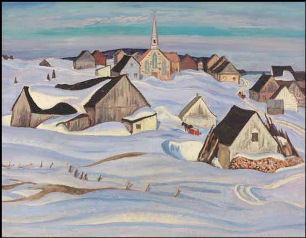 Alexander Young (A. Y.) Jackson (1882-1974) - A Quebec Village (Winter, Saint-Fidèle)