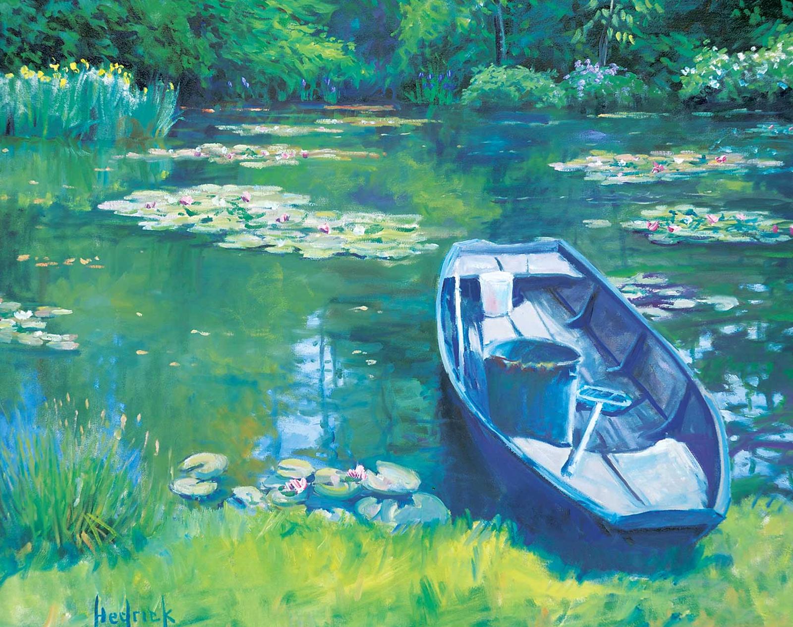 Ron Hedrick (1942) - Untitled - Monet's Pond