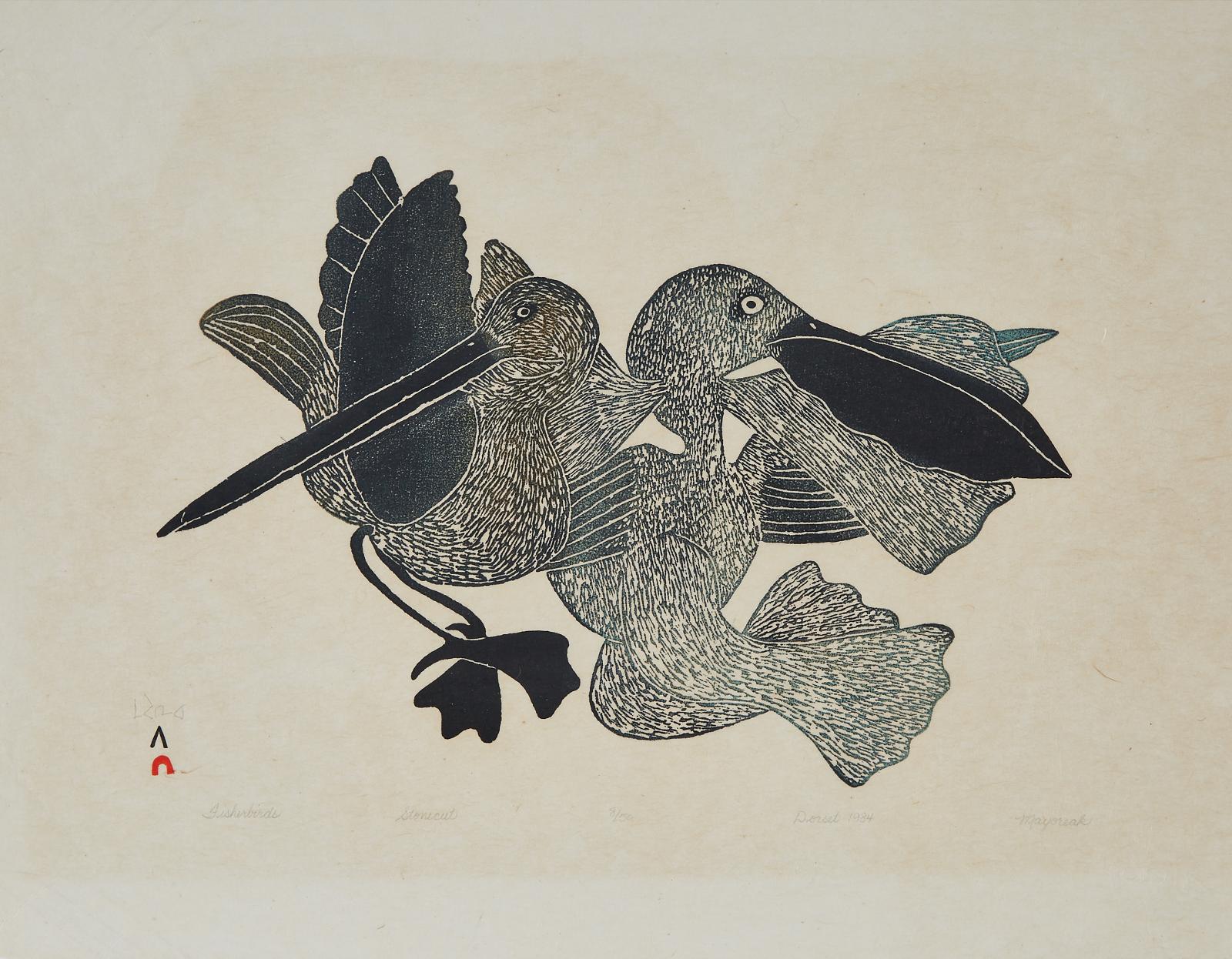 Mayureak Ashoona (1946) - Fisherbirds