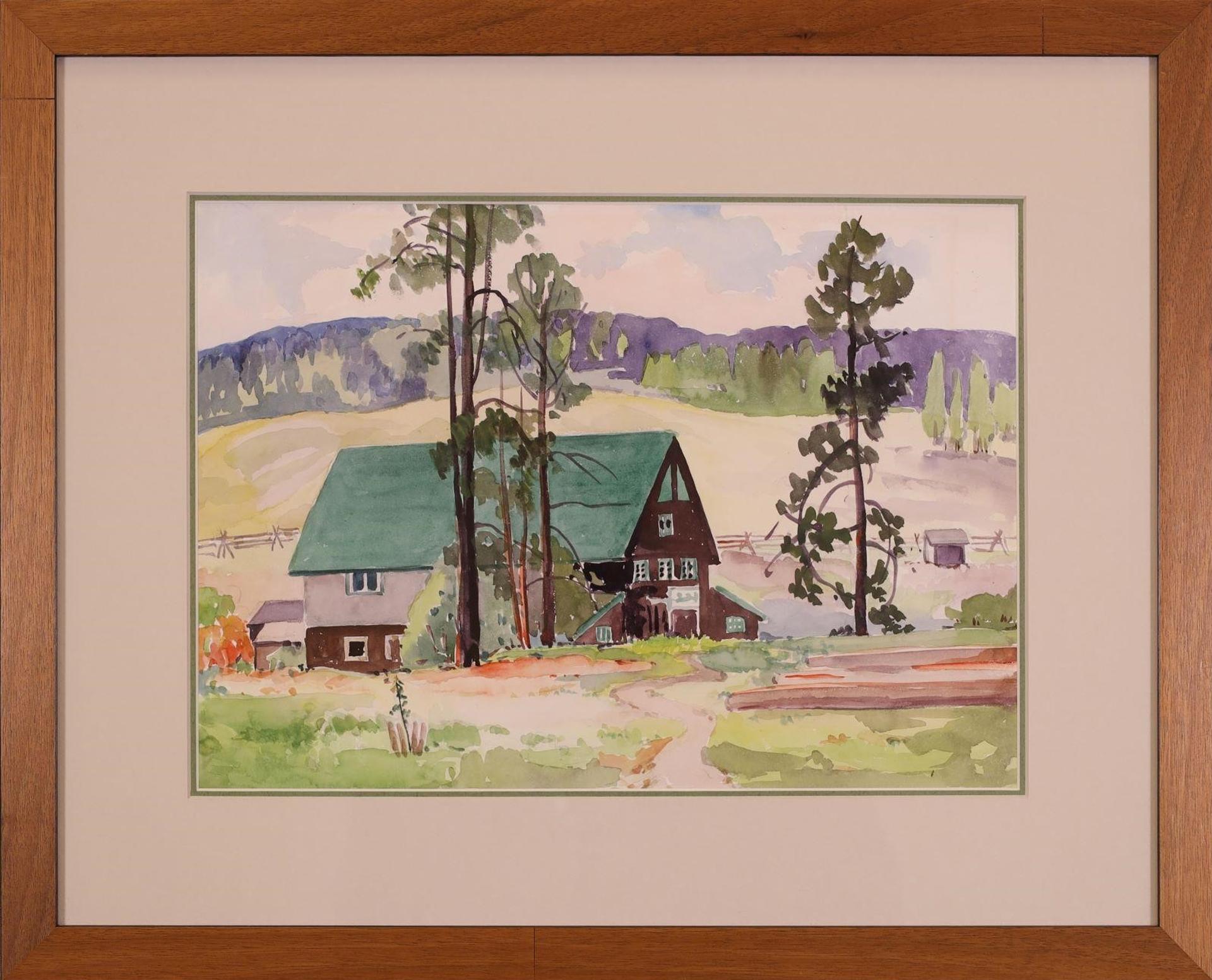 Mildred Valley Thornton (1890-1967) - Untitled, B.C. Farmhouse