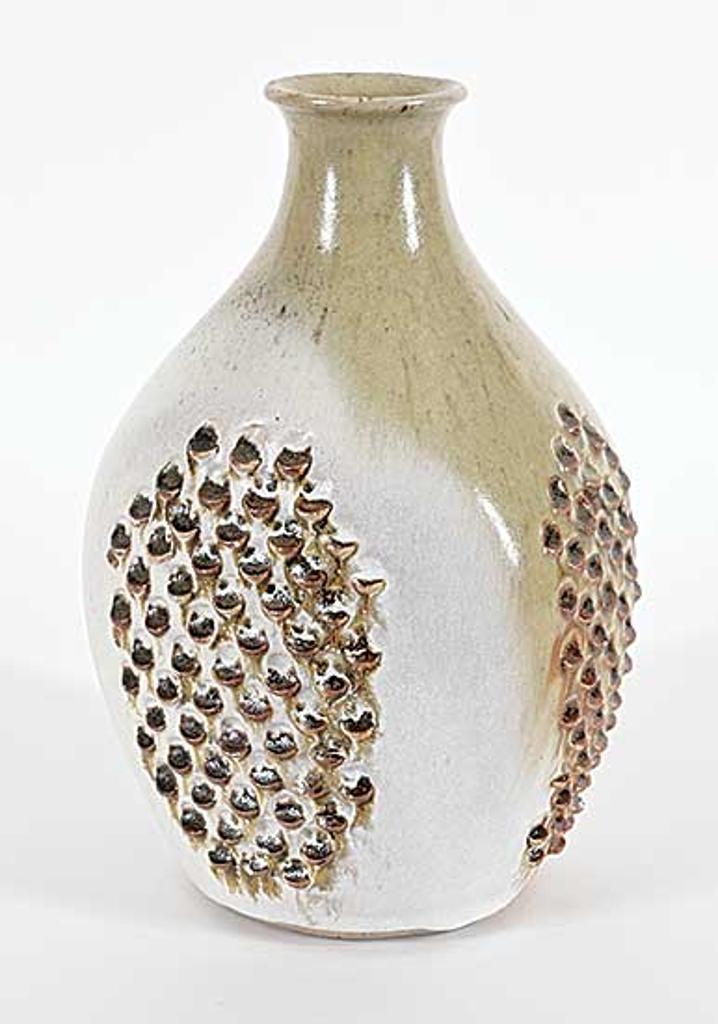 Ceramic Arts Calgary (1957-1977) - Untitled - Pale Green Grater Vase