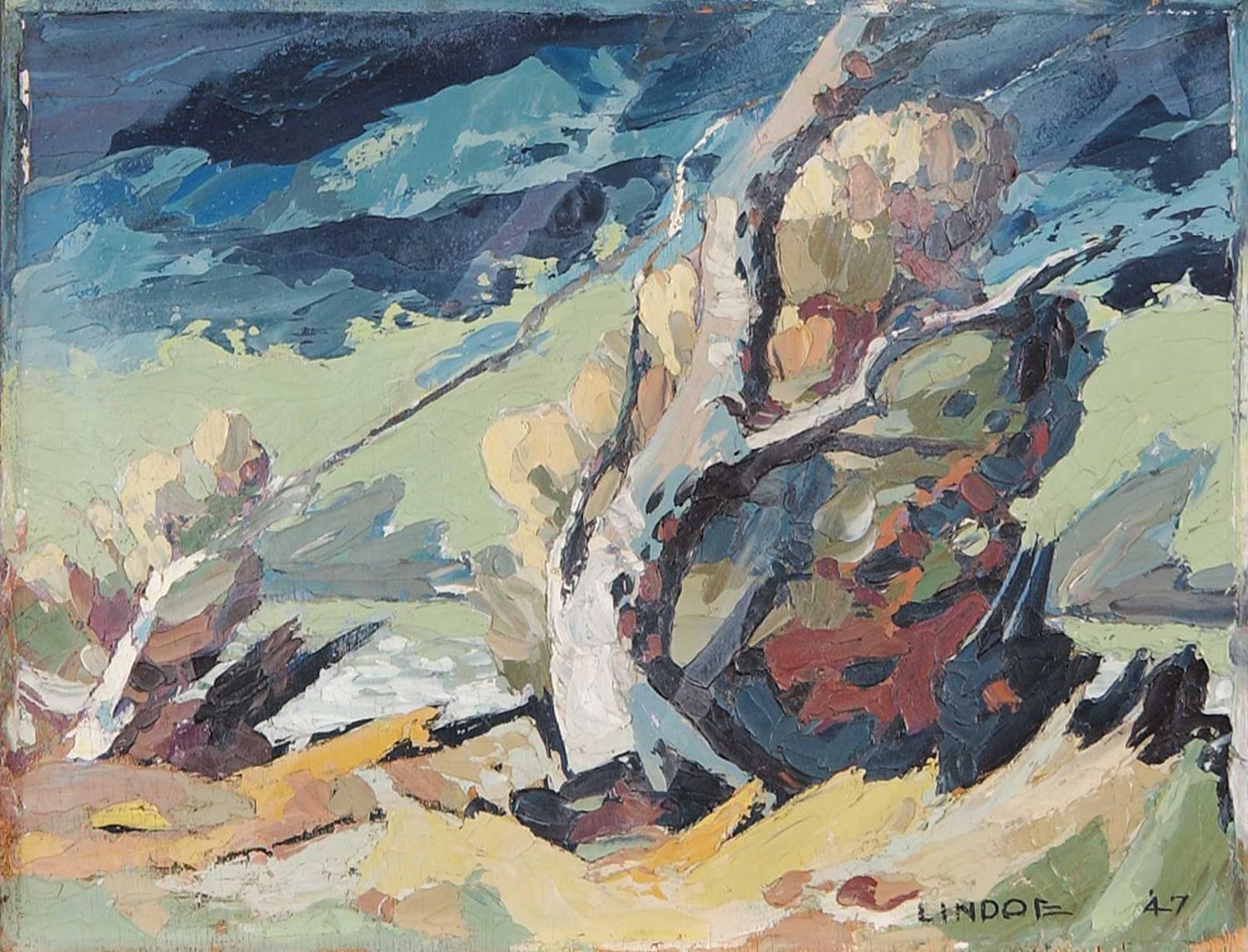 Luke Orton Lindoe (1913-1998) - Untitled - Amidst a Storm