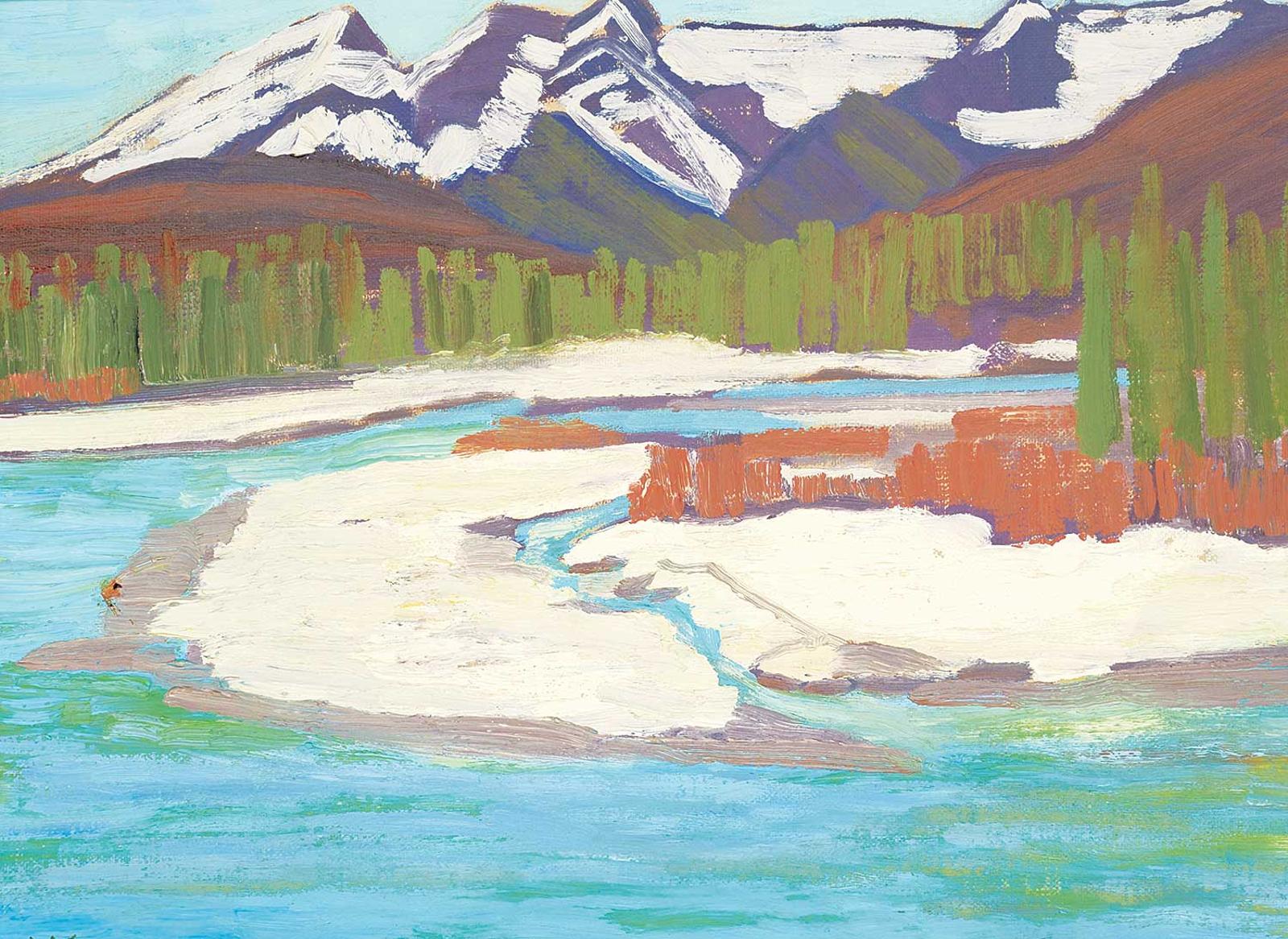 Mary Spice Kerr (1905-1982) - Bow River Near Canmore