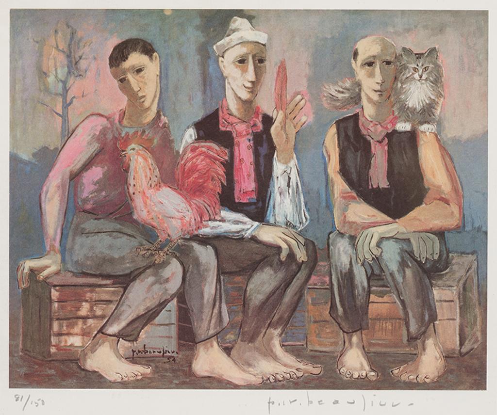 Paul Vanier Beaulieu (1910-1996) - Trois clowns