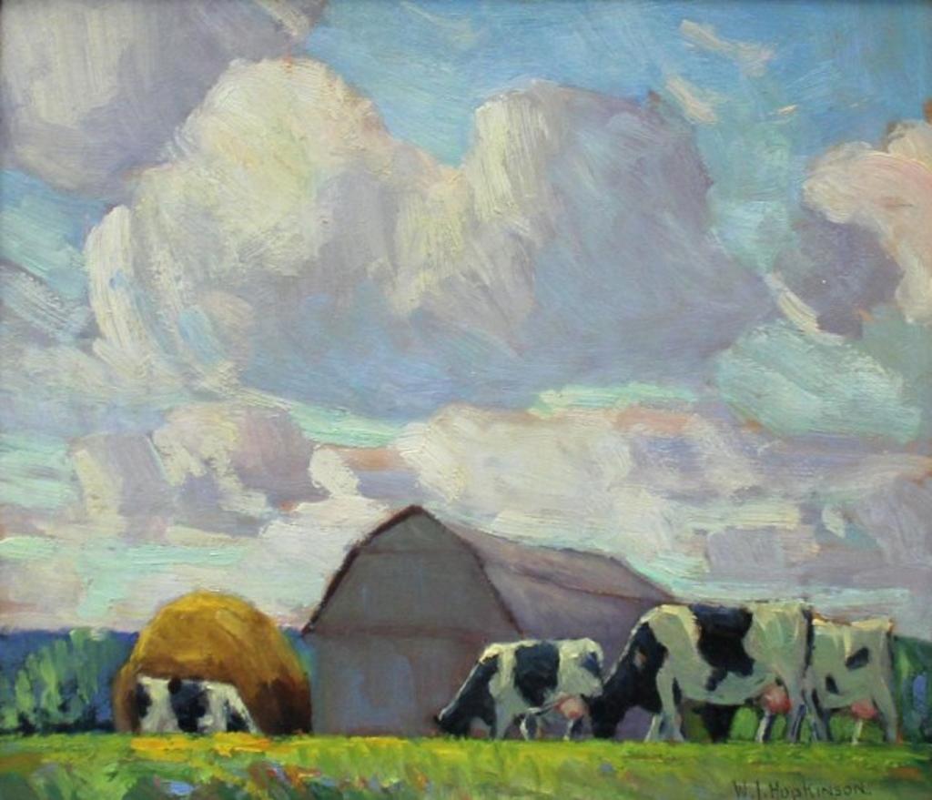 William John Hopkinson (1887-1970) - Farmland Scene