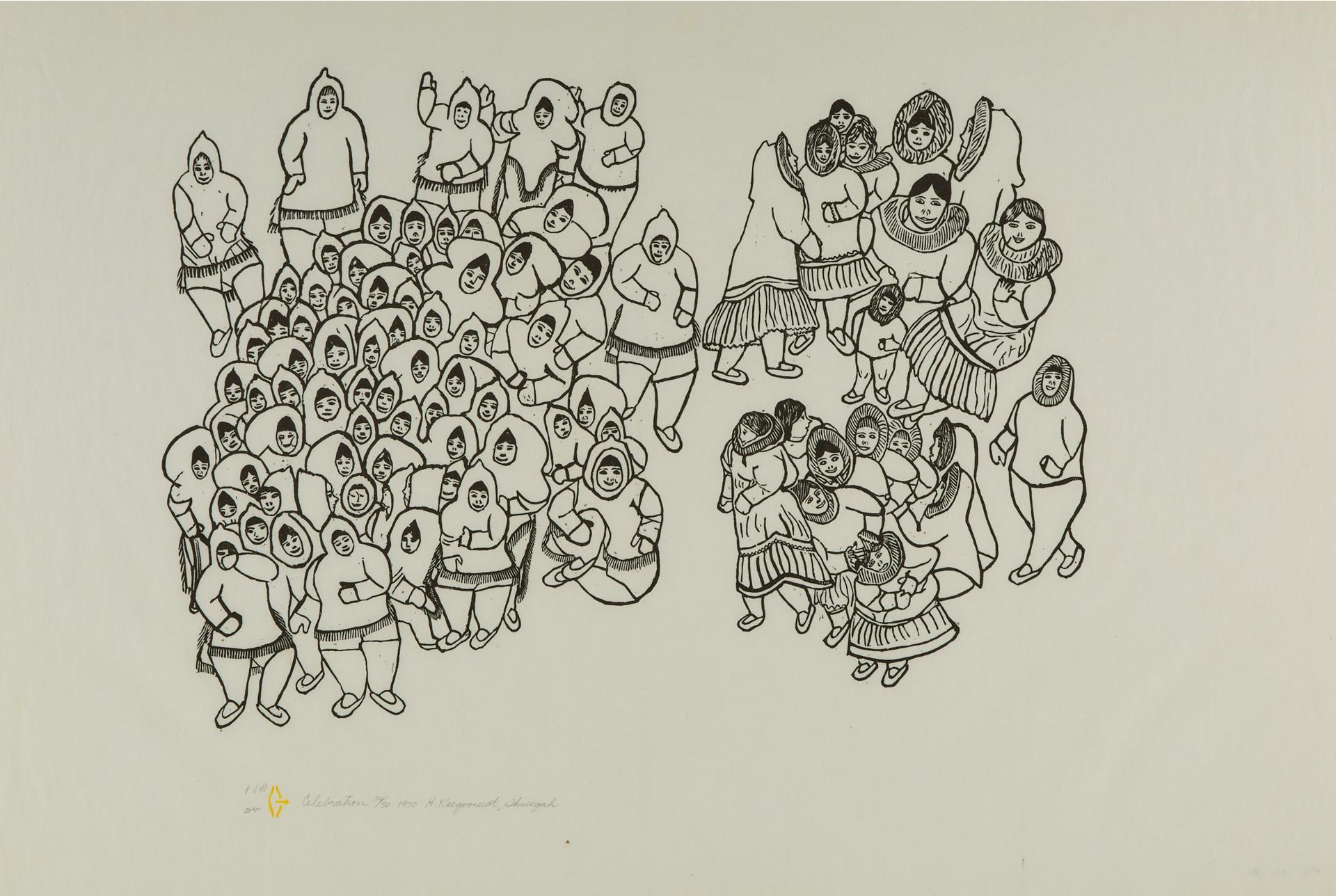 Hannah Kigusiuq (1931-1995) - Celebration, 1970