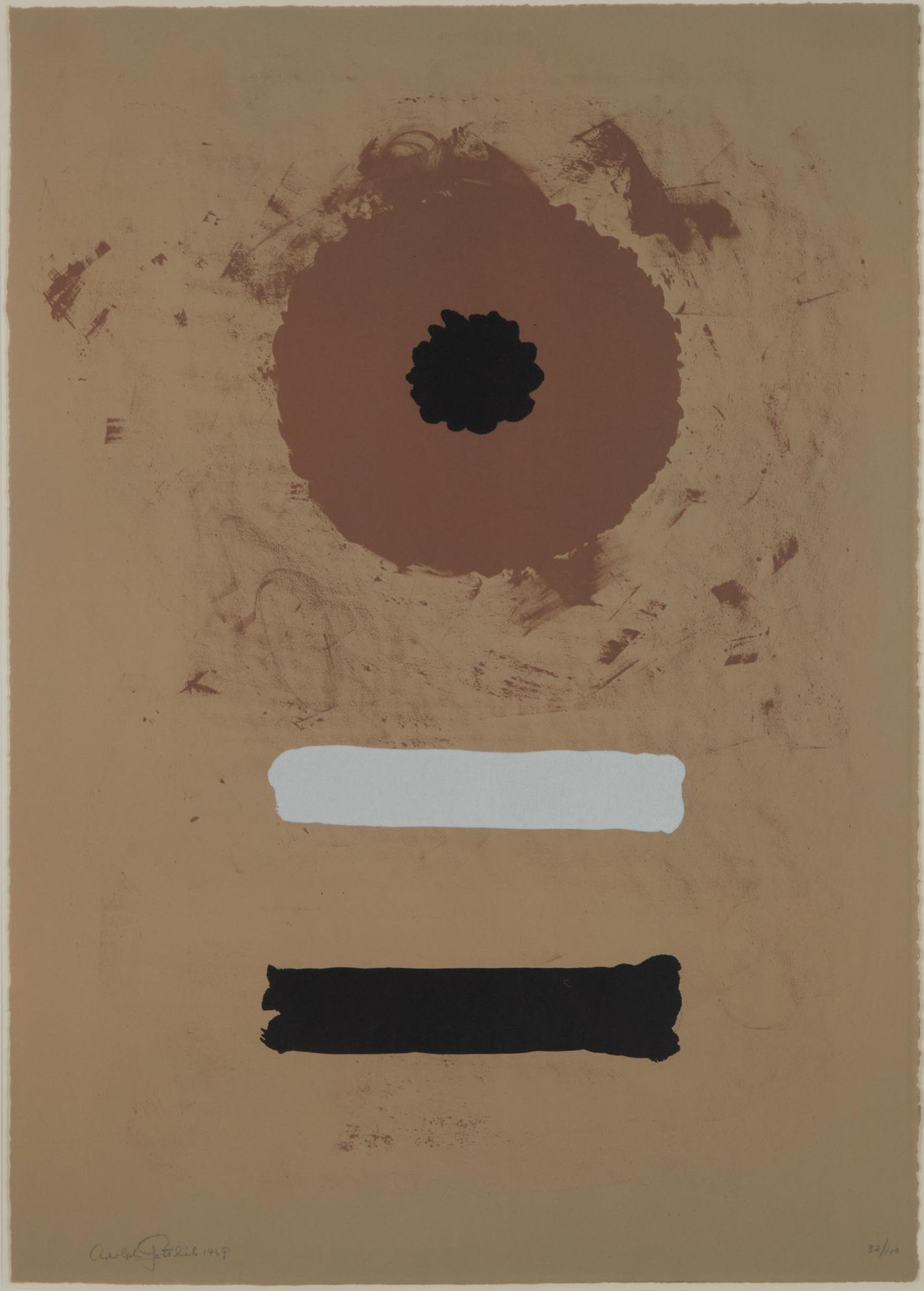 Adolph Gottlieb (1903-1974) - TWO BARS, 1969