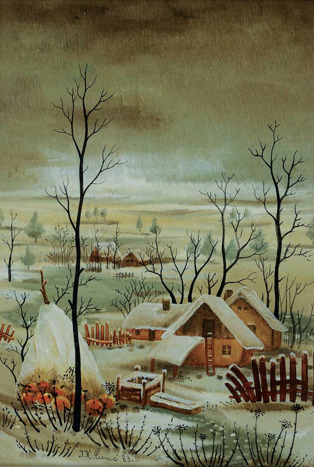 Inge K. Cimic - Untitled - Village in Winter