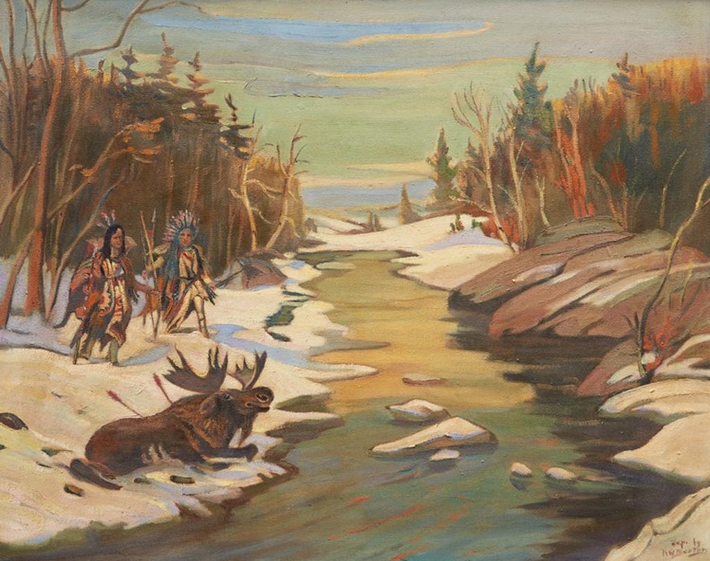 Ralph Wallace Burton (1905-1983) - The Moose Hunt