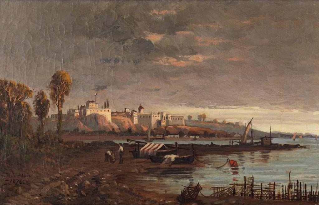 Francois B. de Blois (1829-1913) - Evening Coastline