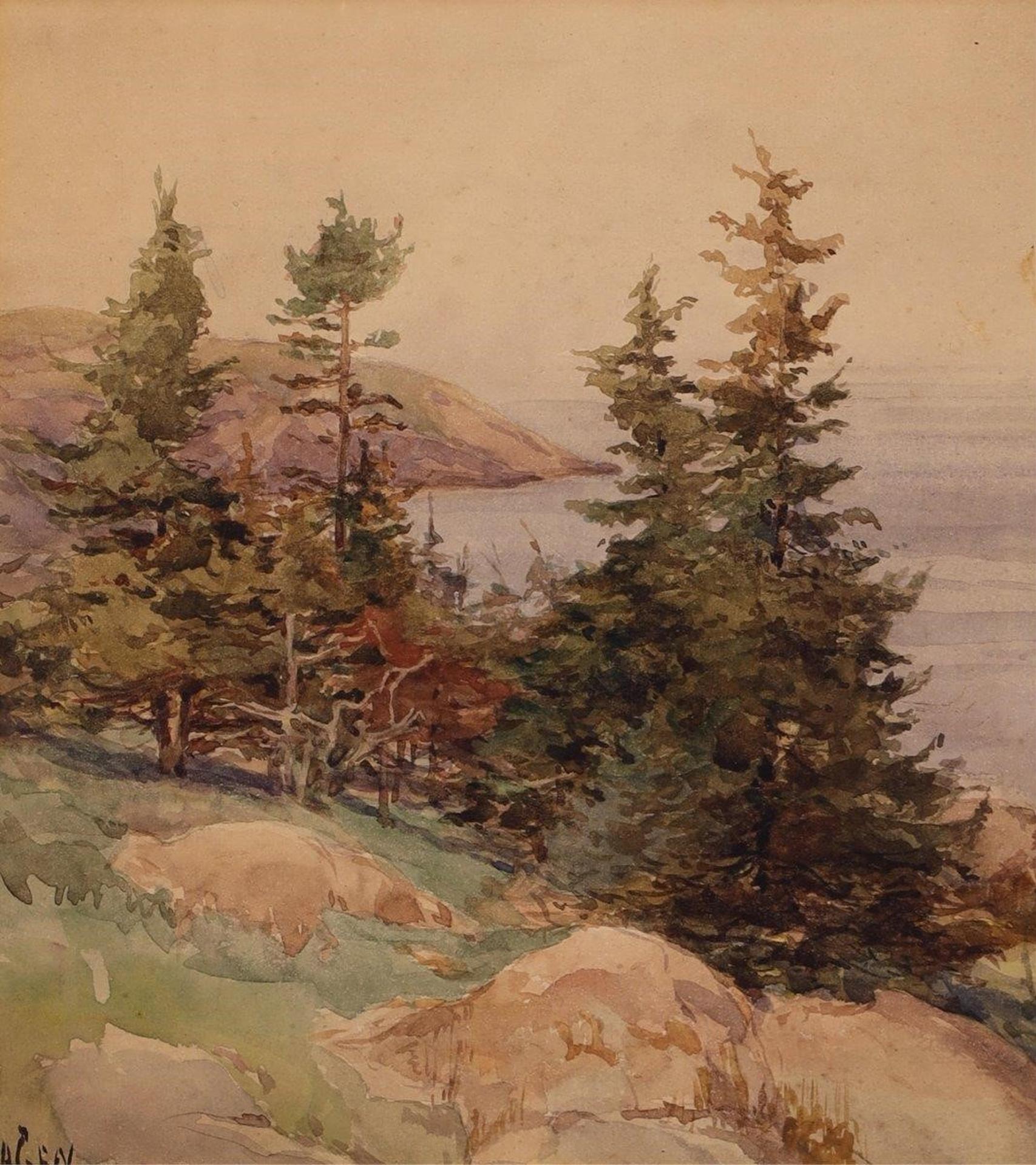 Robert Ford Gagen (1847-1926) - Pines By The Sea