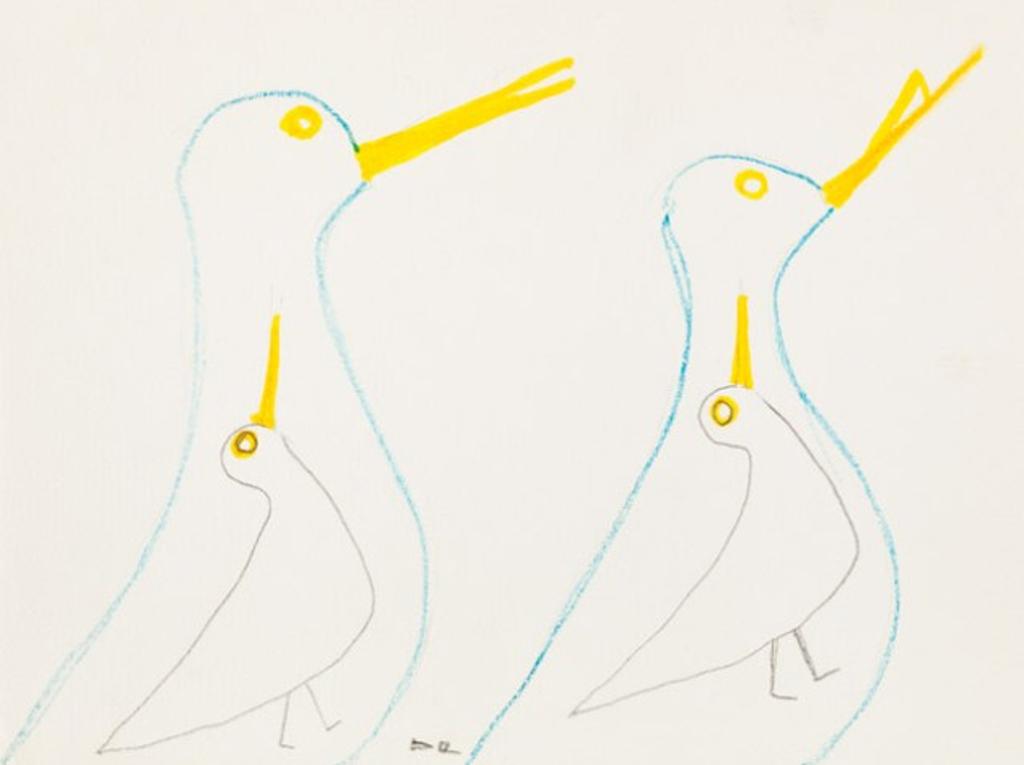 Jessie Oonark (1906-1985) - Birds within Birds, 1970, graphite