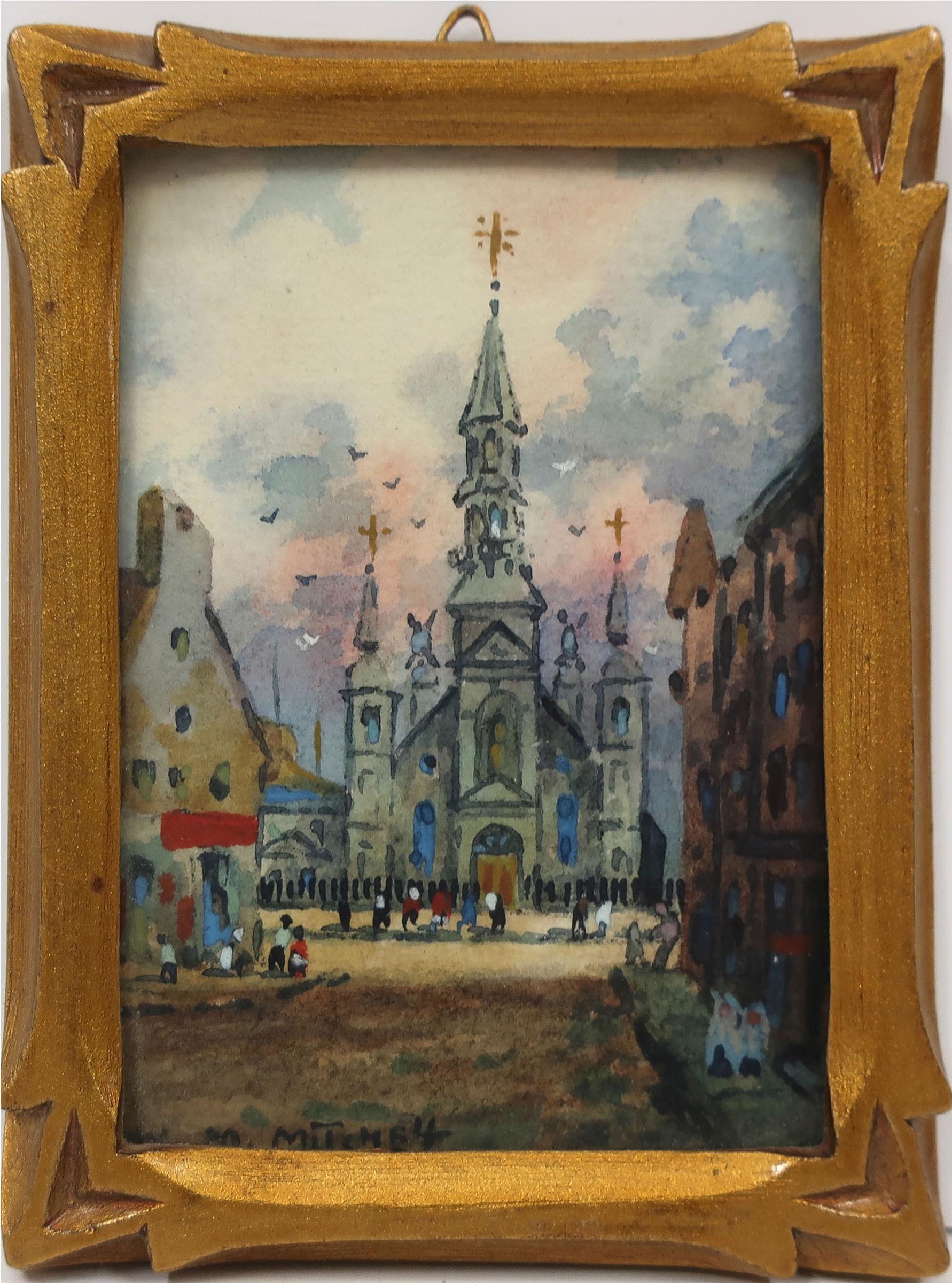 Willard Morse Mitchell (1879-1955) - Bonsecours Church, Montreal, P.Q. Canada