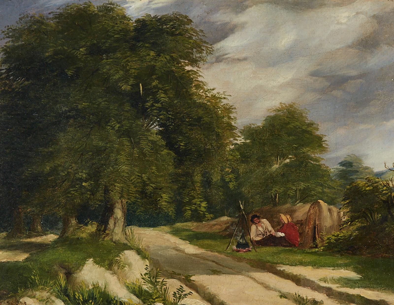 Lionel Percy Smythe (1839-1918) - Resting Before A Campfire On Route
