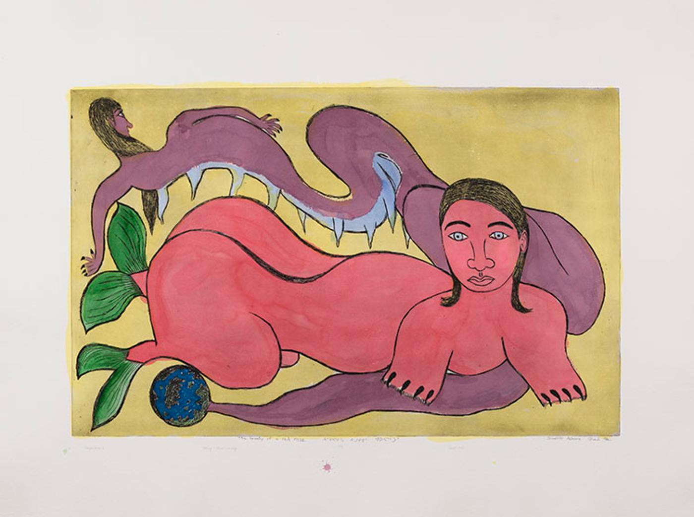 Shuvinai Ashoona (1961) - The Beauty of a Red Rose
