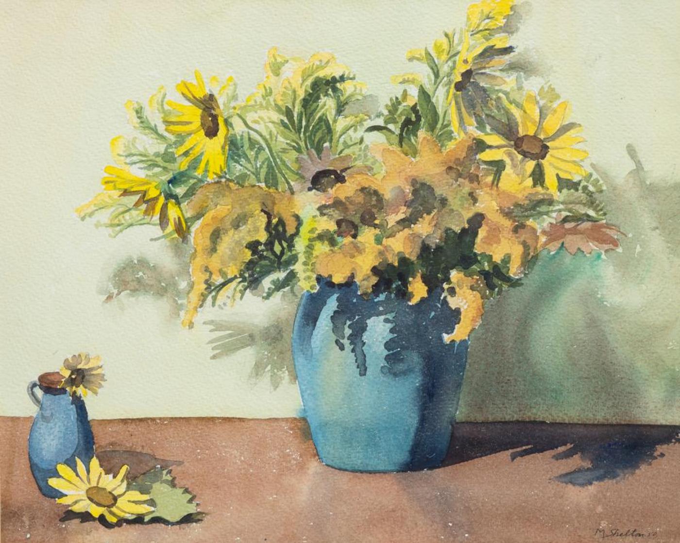 Margaret Dorothy Shelton (1915-1984) - Goldenrod and Sunflowers