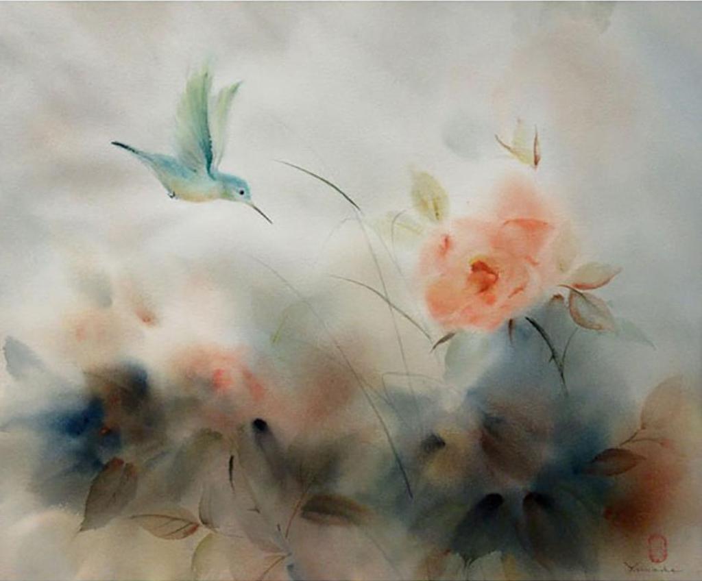 Ruth Yamada - Bourbon Roses - Hummingbird