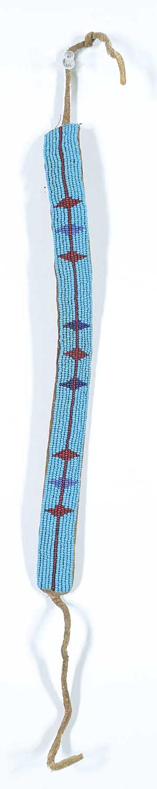 First Nations Basket School - Blue Beaded Headband