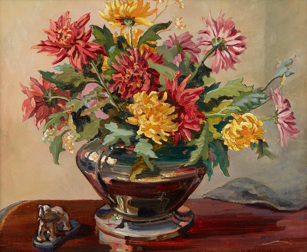 Edith Grace (Lawson) Coombs (1890-1986) - Chrysanthemums