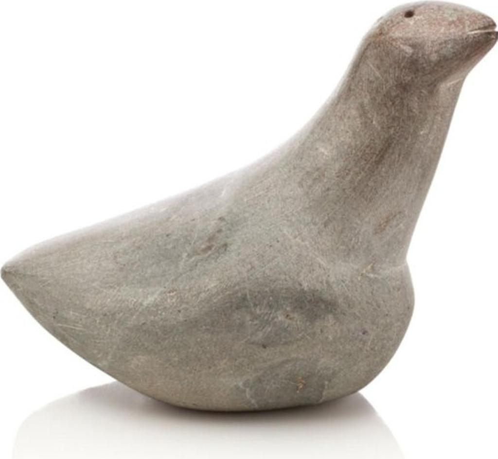 Andy Miki (1918-1983) - Bird, probably mid-late 1960s, Light grey stone