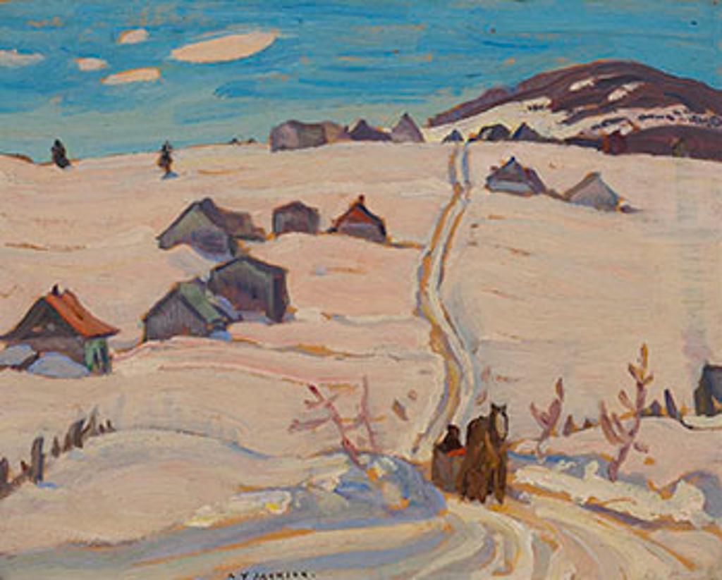 Alexander Young (A. Y.) Jackson (1882-1974) - Winter Morning, Laurentians at St-Tite