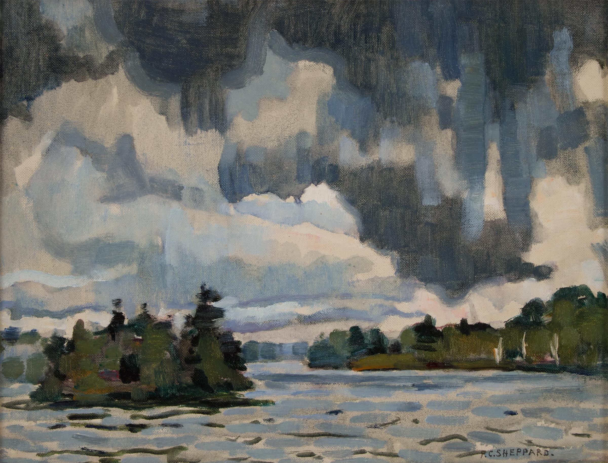 Peter Clapham (P.C.) Sheppard (1882-1965) - Storm Clouds, Wood Lake, Muskoka