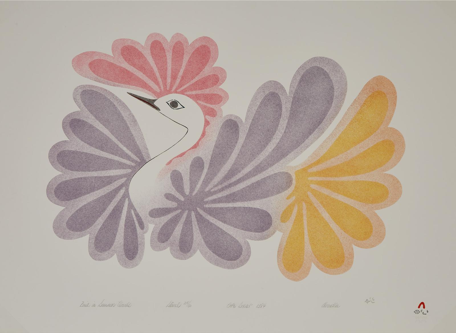Aoudla Pudlat (1951-2006) - Bird In Summer Clouds