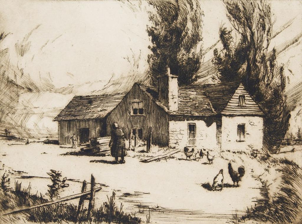 Herbert Raine (1875-1951) - La maison Pontneuf, St. Joachim, P.Q.