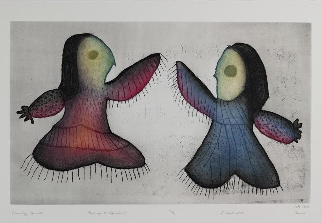 Sharni Pootoogook (1922-2003) - Dancing Spirits