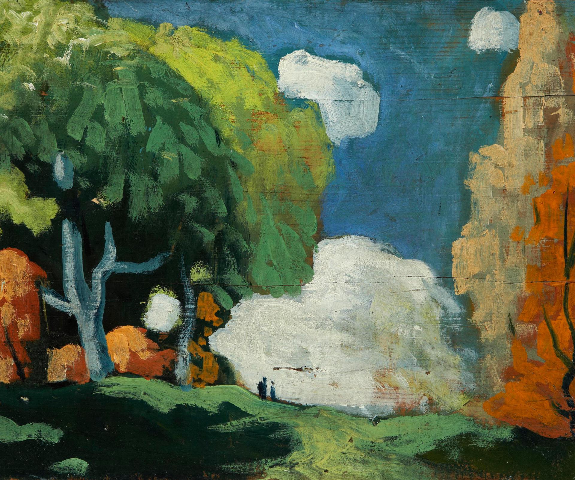Marc-Aurèle Fortin (1888-1970) - Landscape with two figures